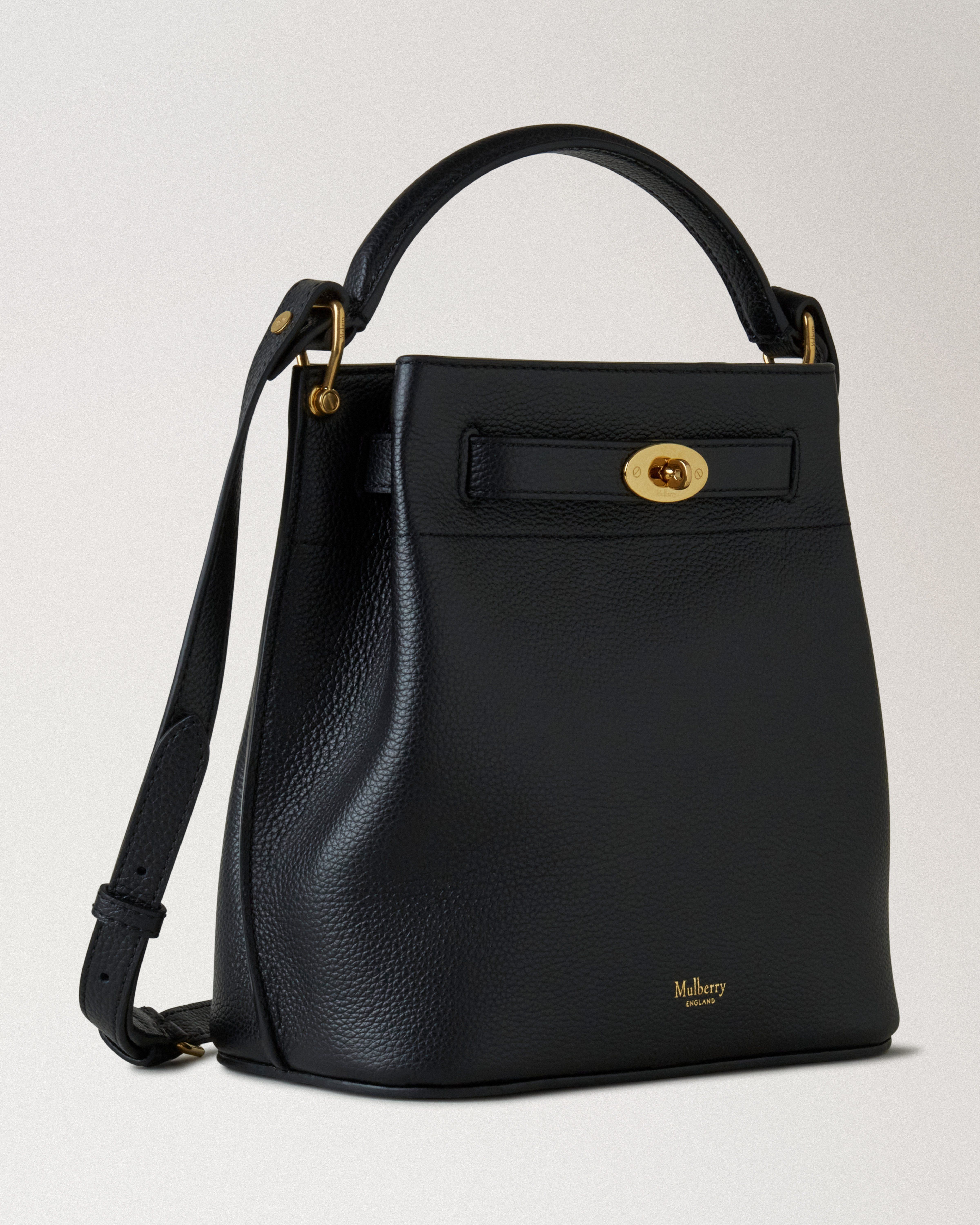 Islington Bucket | Black Small Classic Grain | Women | Mulberry