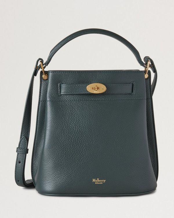 Islington Bucket | Mulberry Green Small Classic Grain | Mini