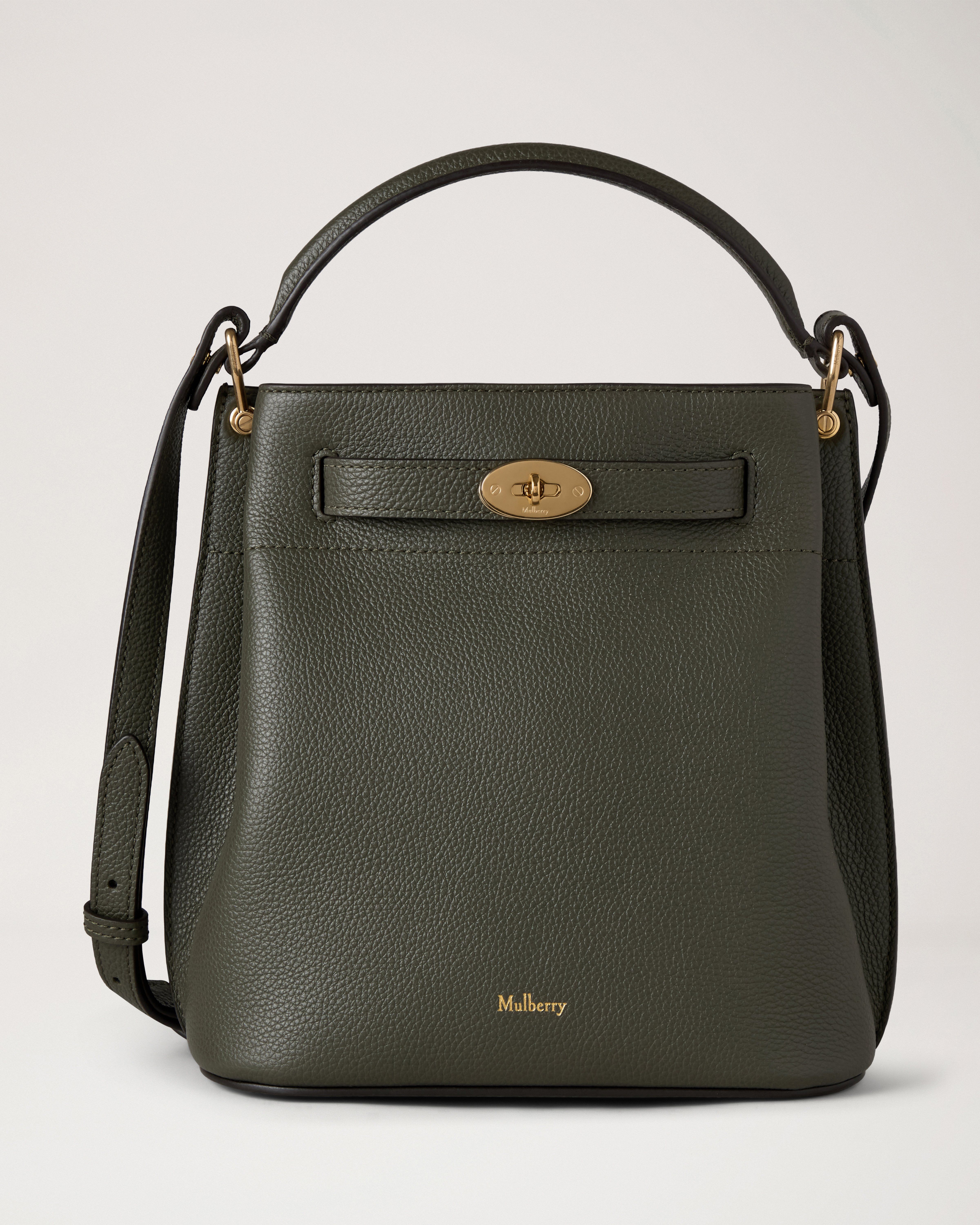 Mulberry | イズリントン バケット | ジュニパーグリーン スモール