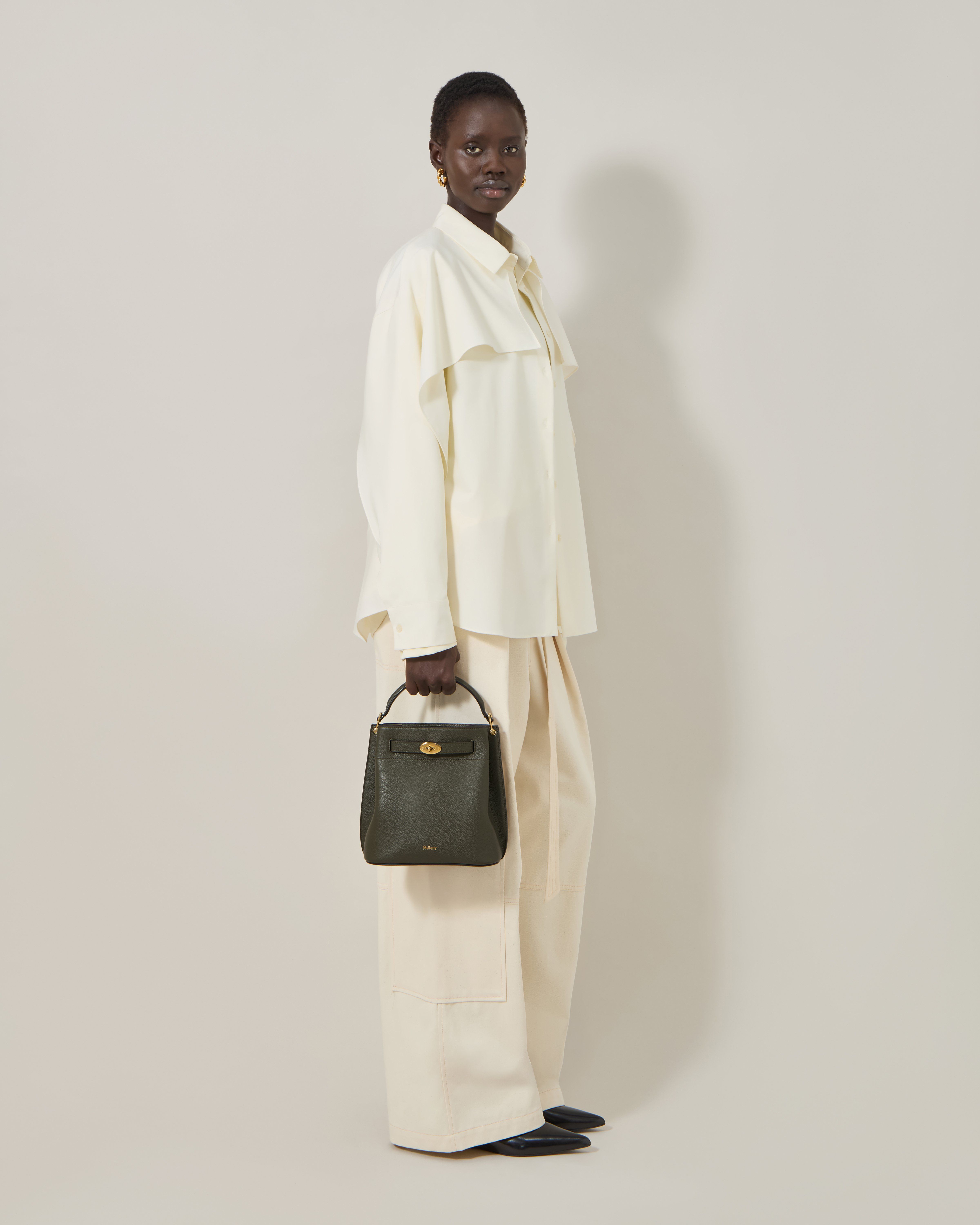 Mulberry | イズリントン バケット | ジュニパーグリーン スモール