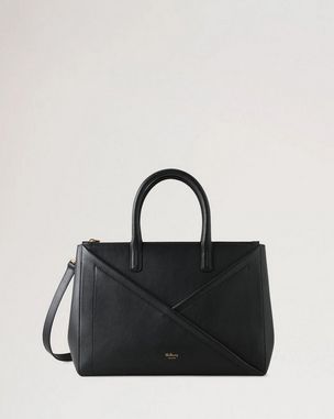 Bayswater | Black High Shine Calf Leather | Women | Mulberry