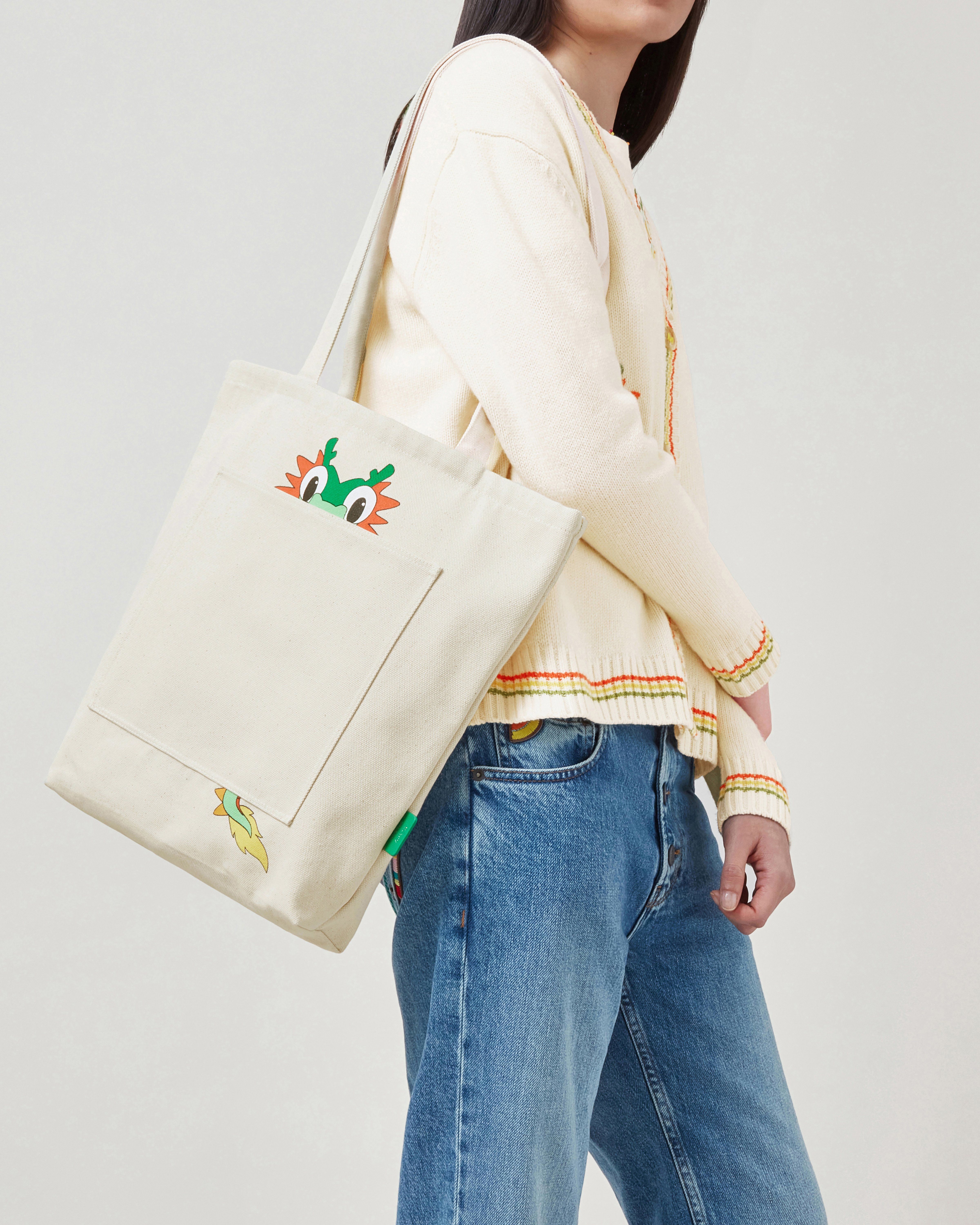 Mulberry x Mira Mikati Canvas Tote | Ecru Canvas | Mulberry x Mira ...