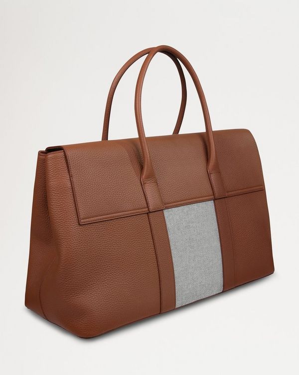 Mulberry x Eleventy Piccadilly | Chestnut & Grey Melange