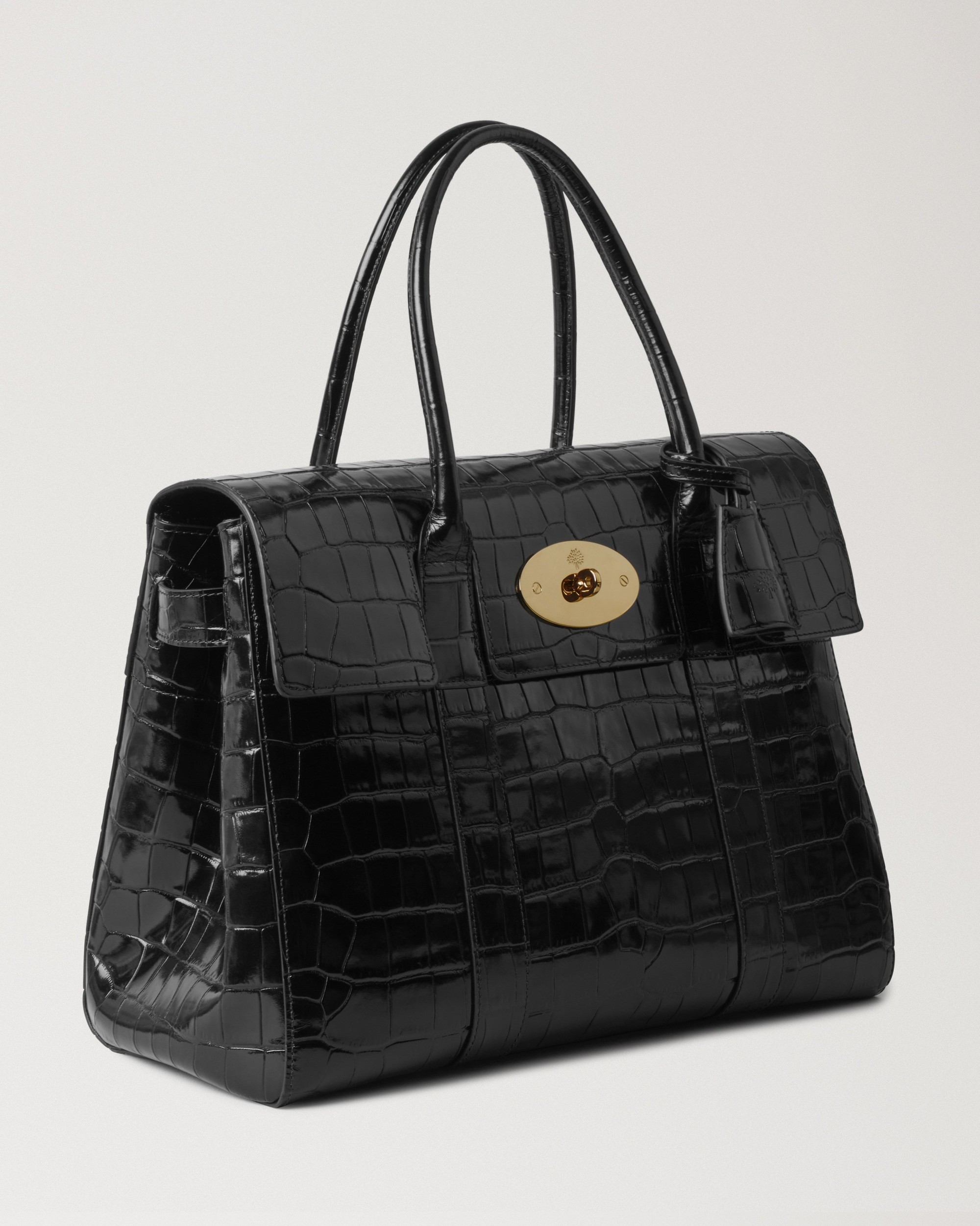Mulberry | ベイズウォーター | ブラック シャイニー スモール Mulberry | ベイズウォーター | ブラック シャイニー スモール