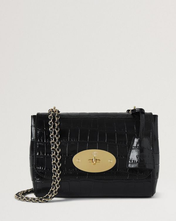 Lily Black Shiny Small Croc Gifts For Her Mulberry