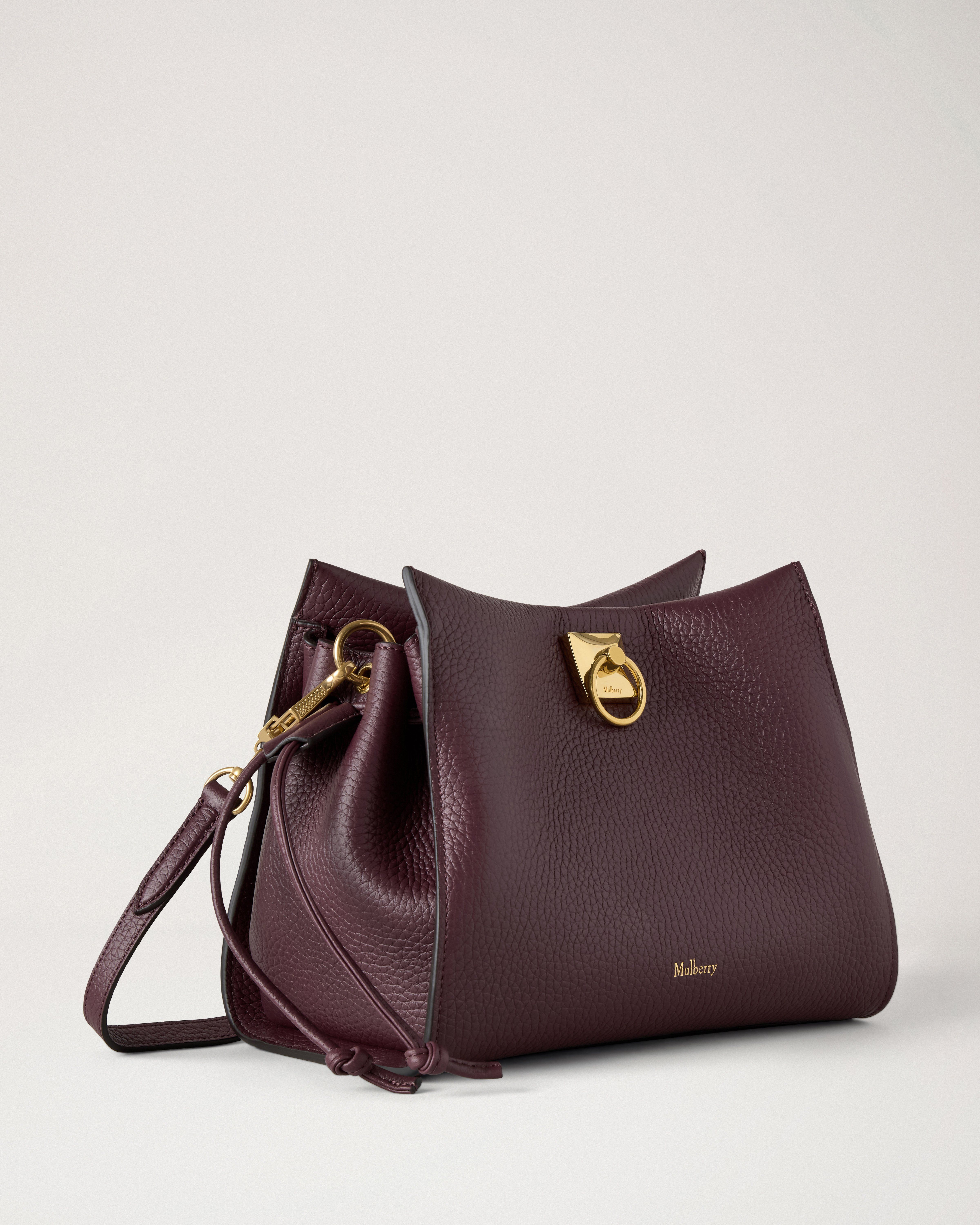 Mulberry | Small Iris | Black Cherry Heavy Grain | Women