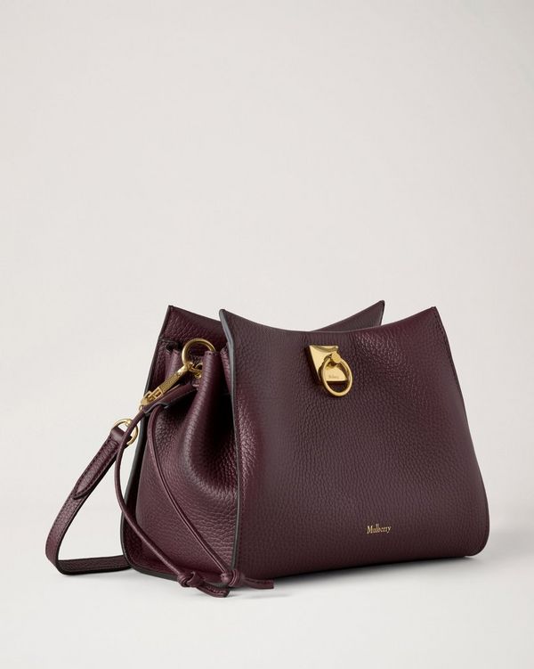Mulberry | Small Iris | Black Cherry Heavy Grain | Women