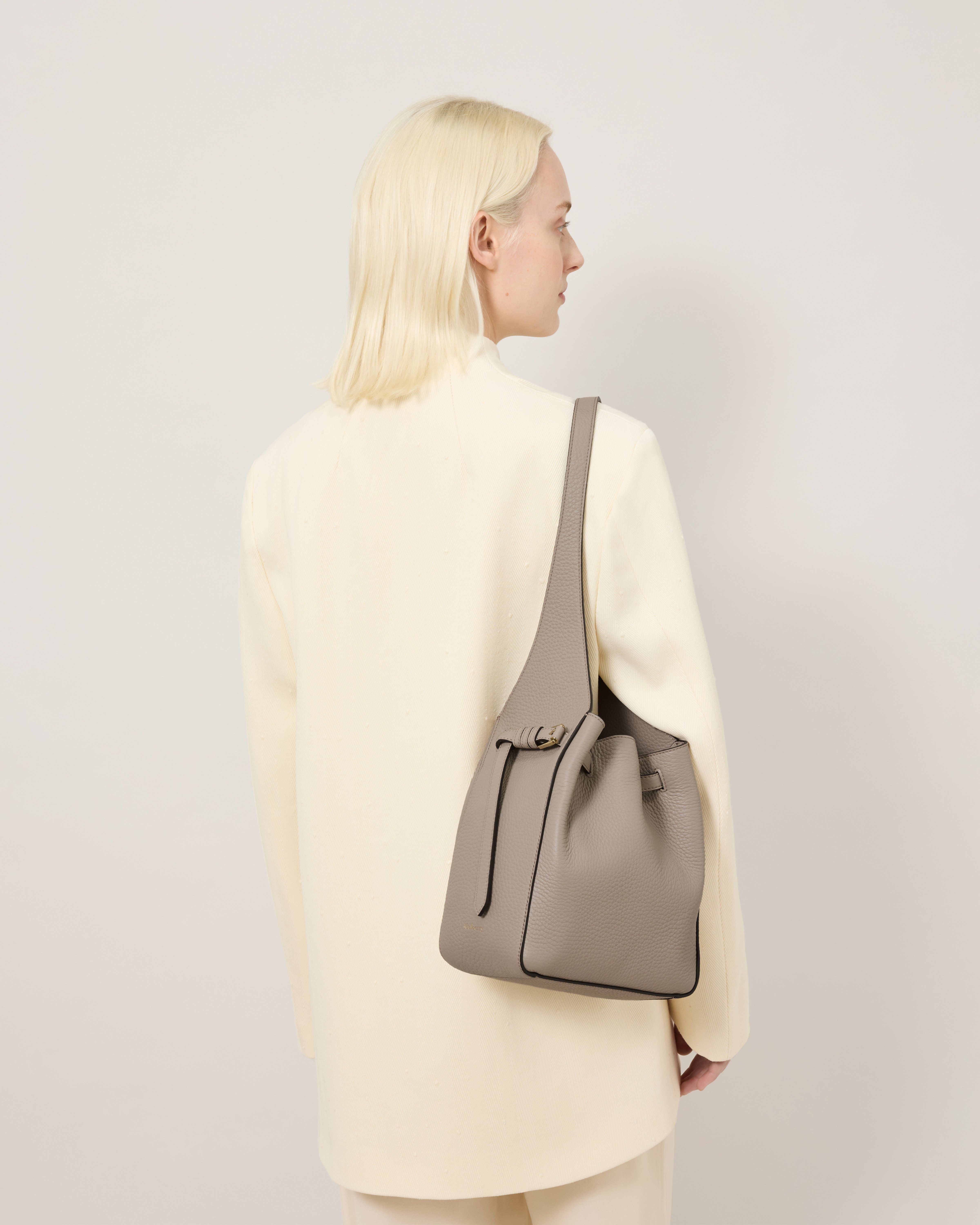 Mulberry | スモール ライラ バケット | カシミヤトープ ヘビー