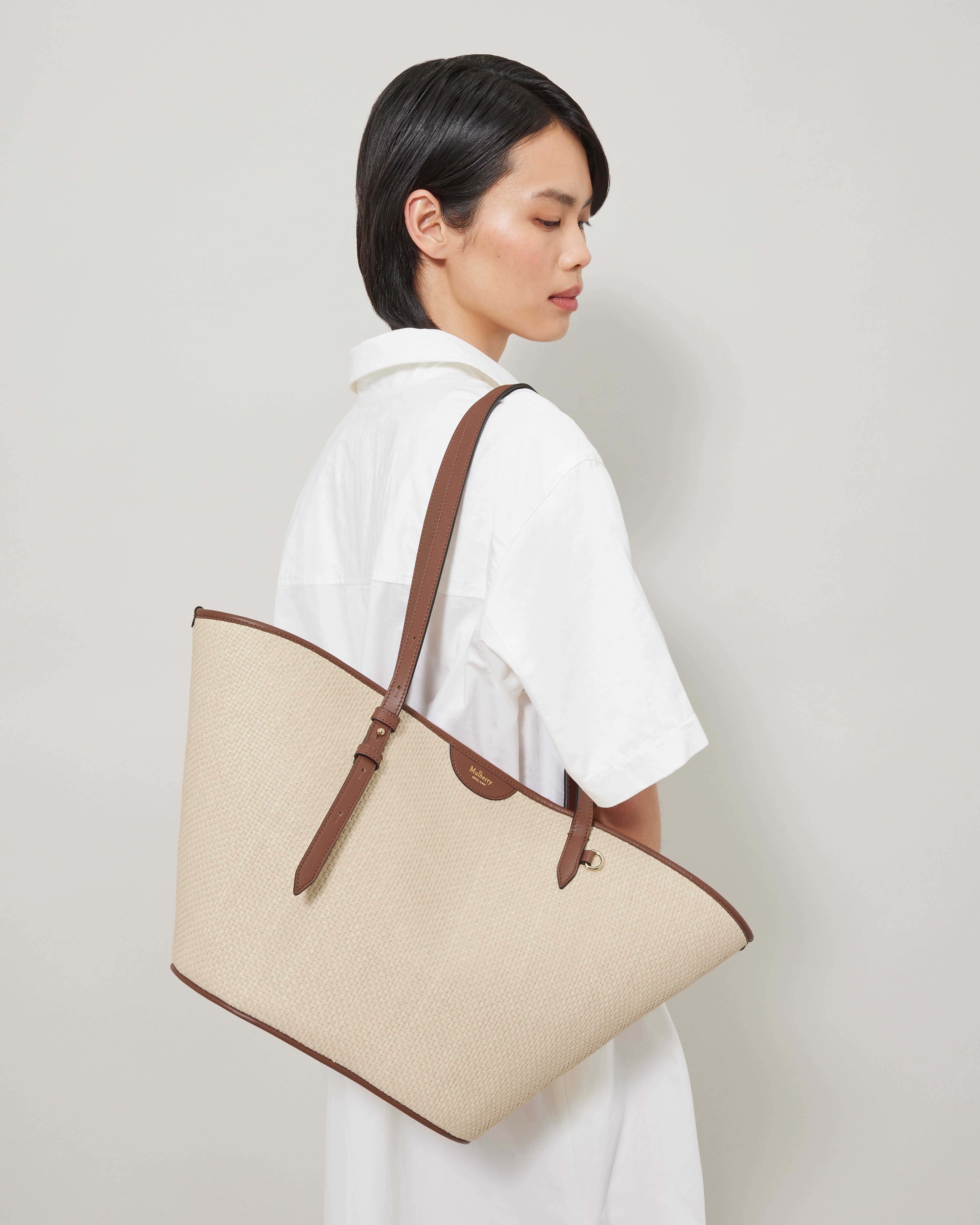 Mulberry | Basket Tote | Oak Raffia | Women