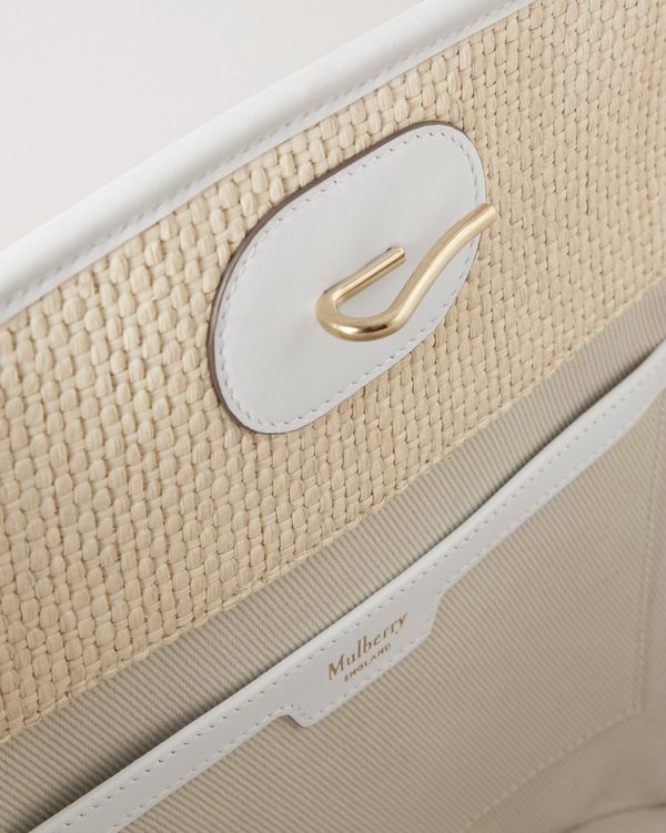 Mulberry | バスケット トート | ホワイト ラフィア | Women