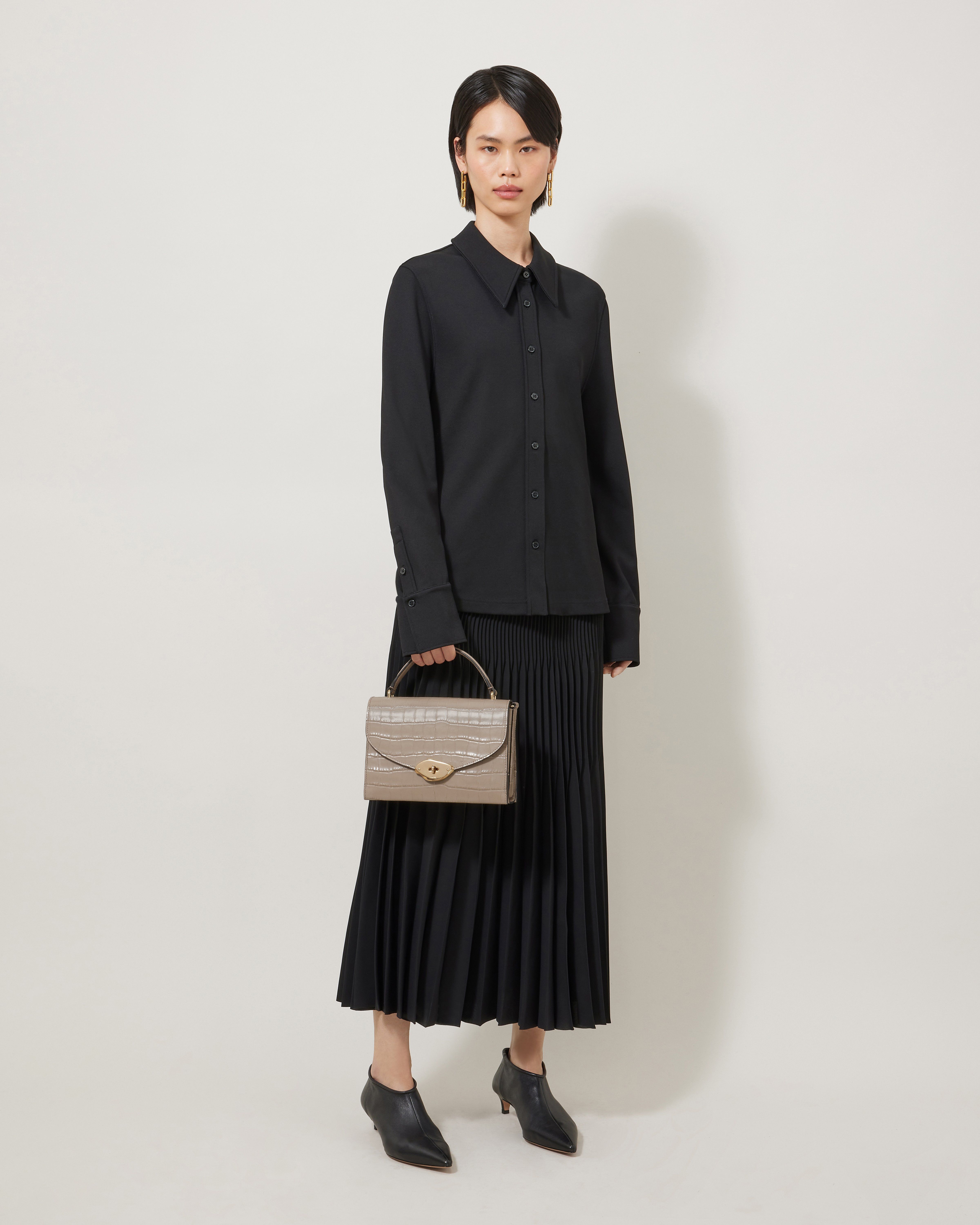 Mulberry | ラナ トップハンドル | カシミヤトープ シャイニー