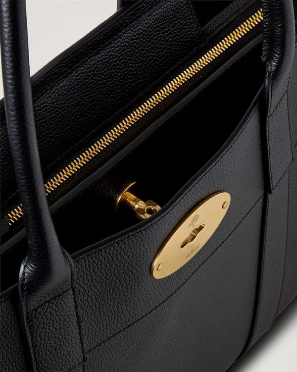 Mulberry Bayswater ファミリー Mulberry | Bayswater 9 to 5 | Black Small Classic Grain | Women