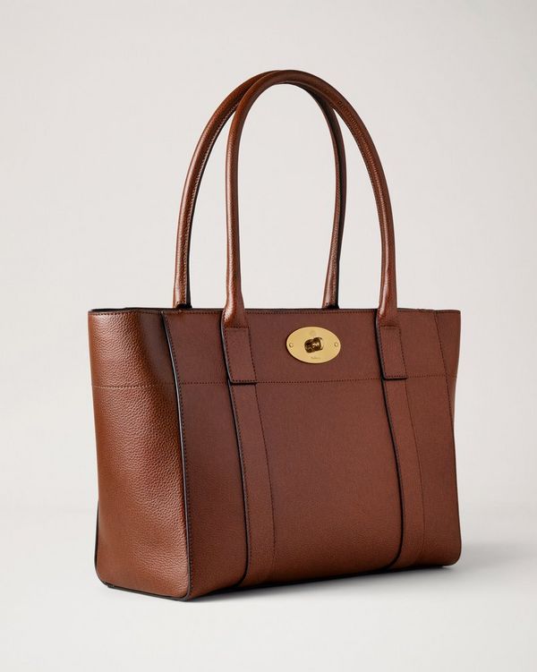 トートバッグ Mulberry FW25 Mulberry Bags.. (HH8728 552G110) Mulberry | Bayswater 9 to 5 | Oak Two-Tone Small Classic Grain