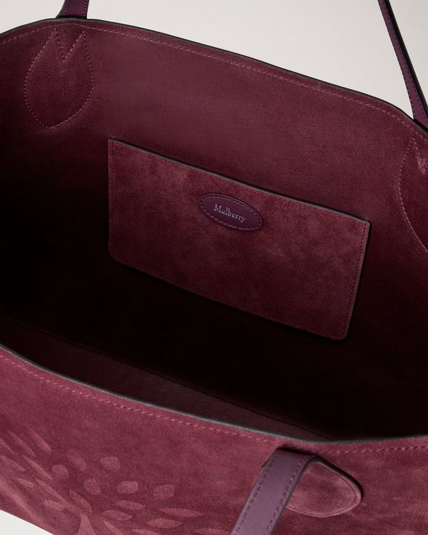 Suede Tree Tote