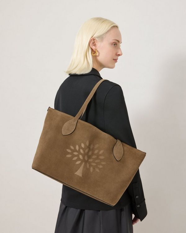 Suede Tree Tote