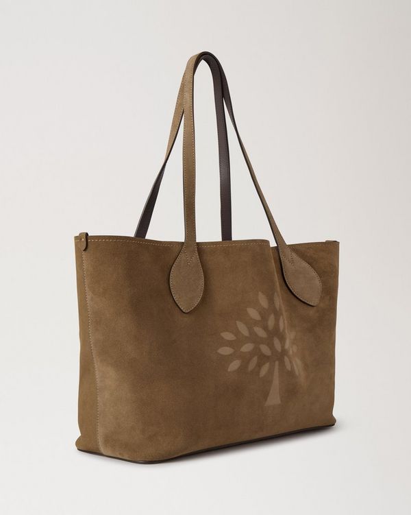 Suede Tree Tote