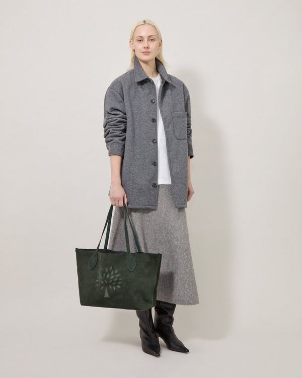 Suede Tree Tote