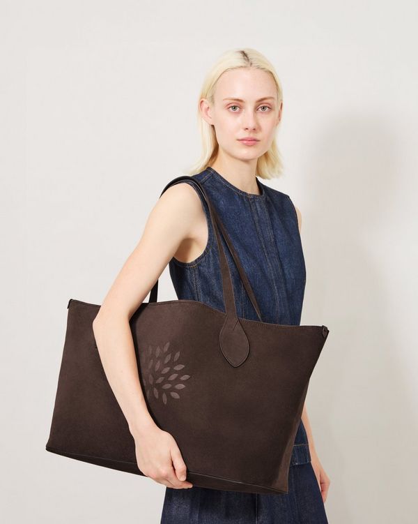 Oversize Suede Tree Tote