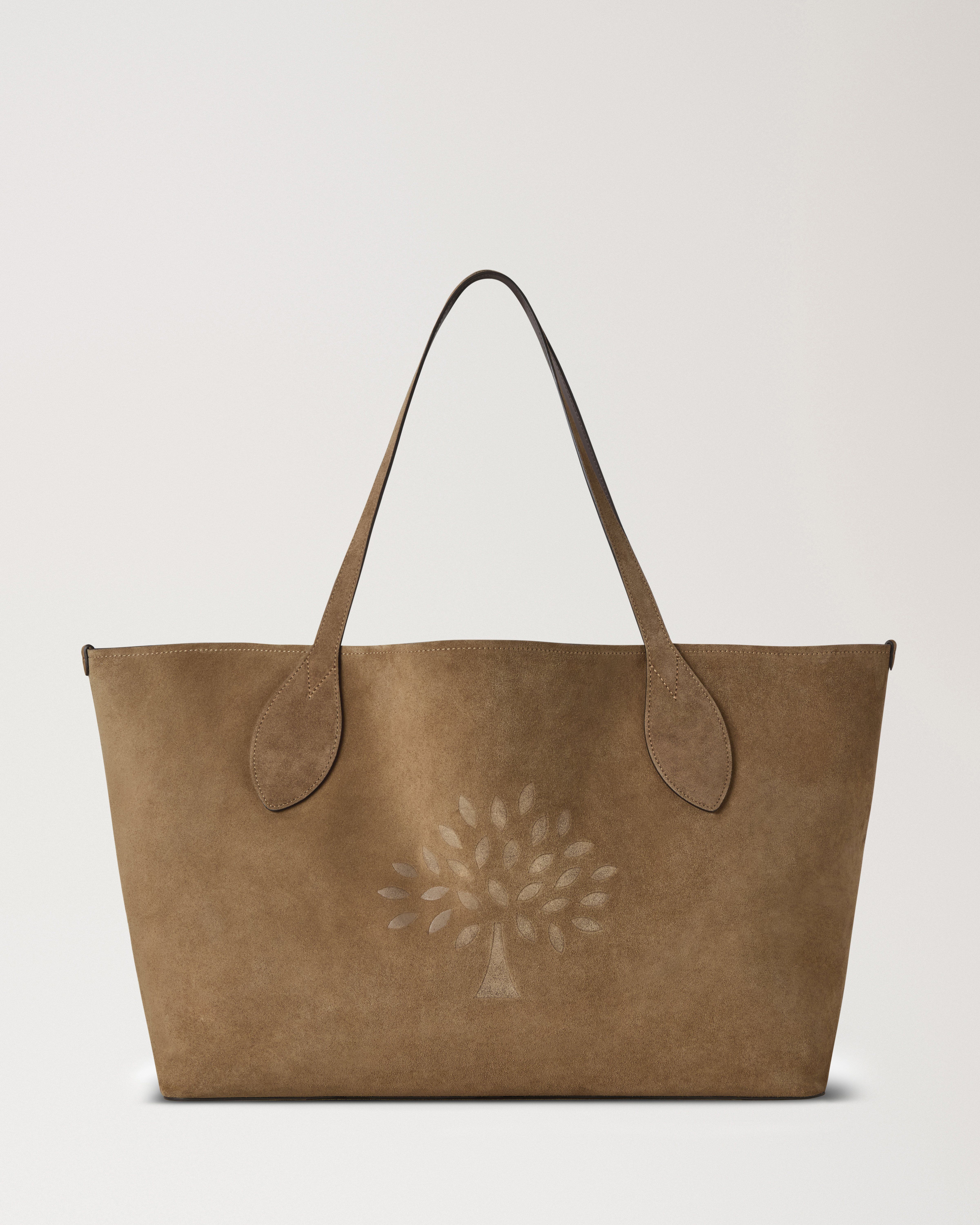 Oversized Suede Tree Tote