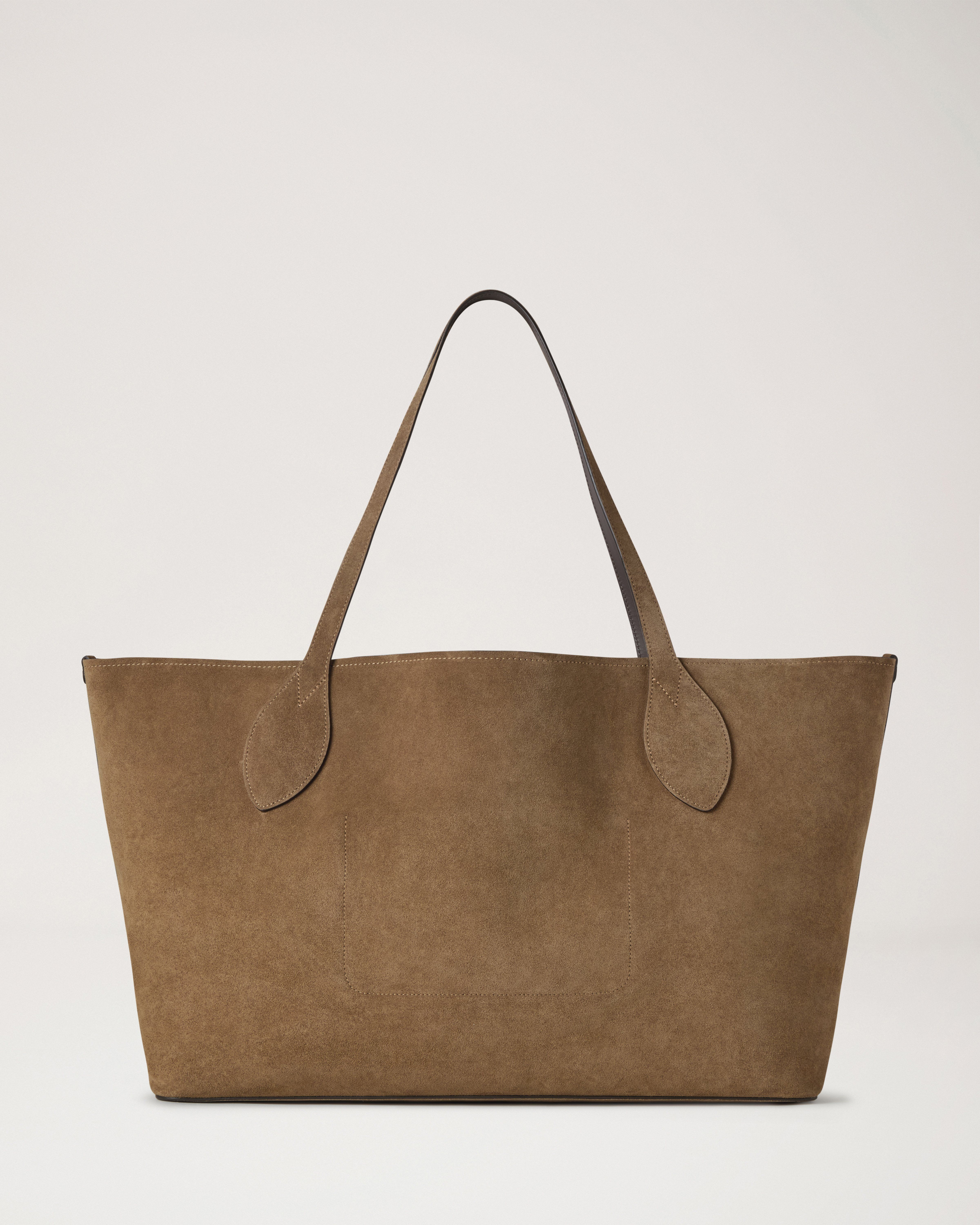 Oversized Suede Tree Tote