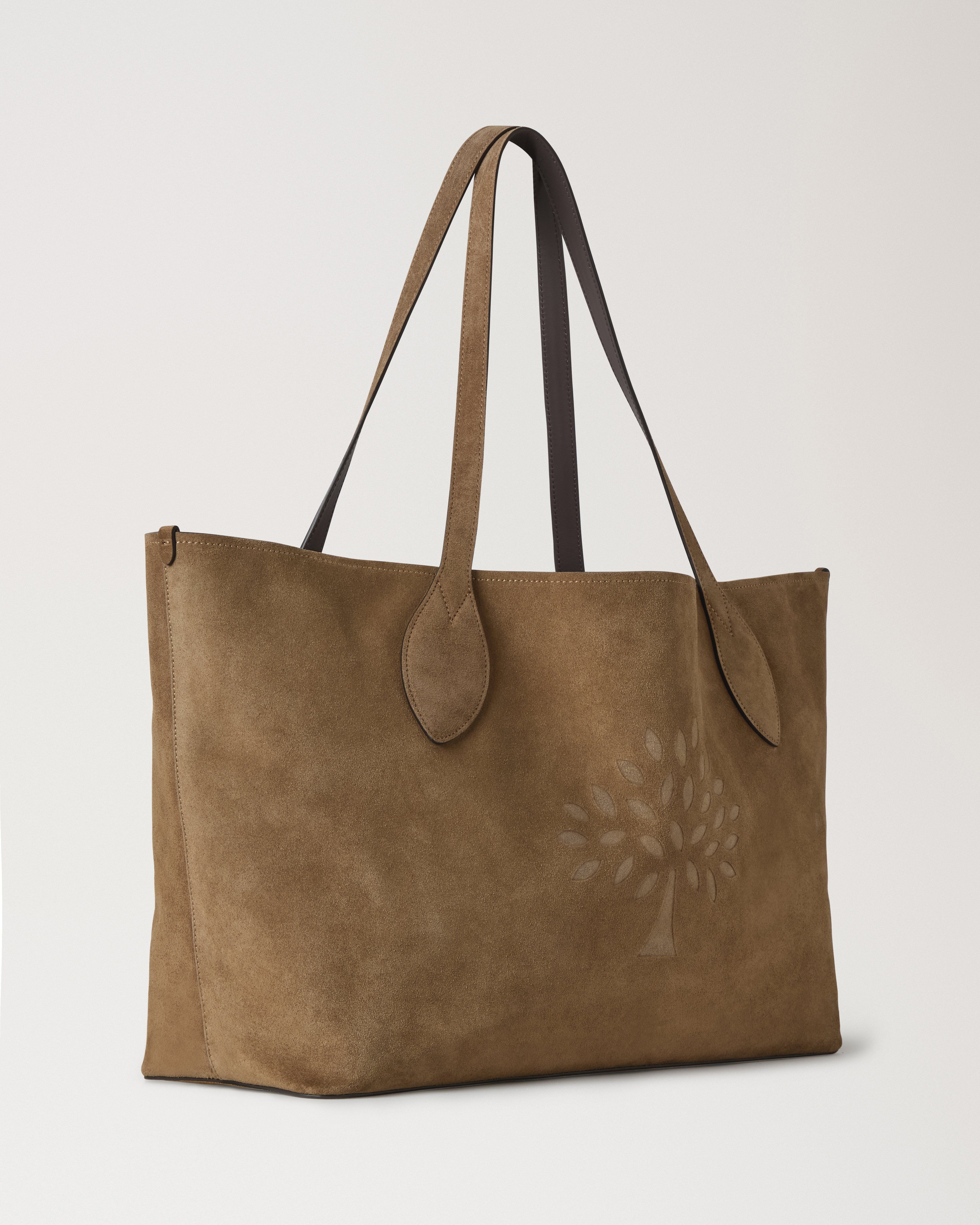 Oversized Suede Tree Tote
