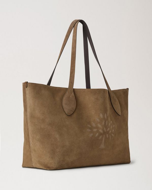 Oversized Suede Tree Tote