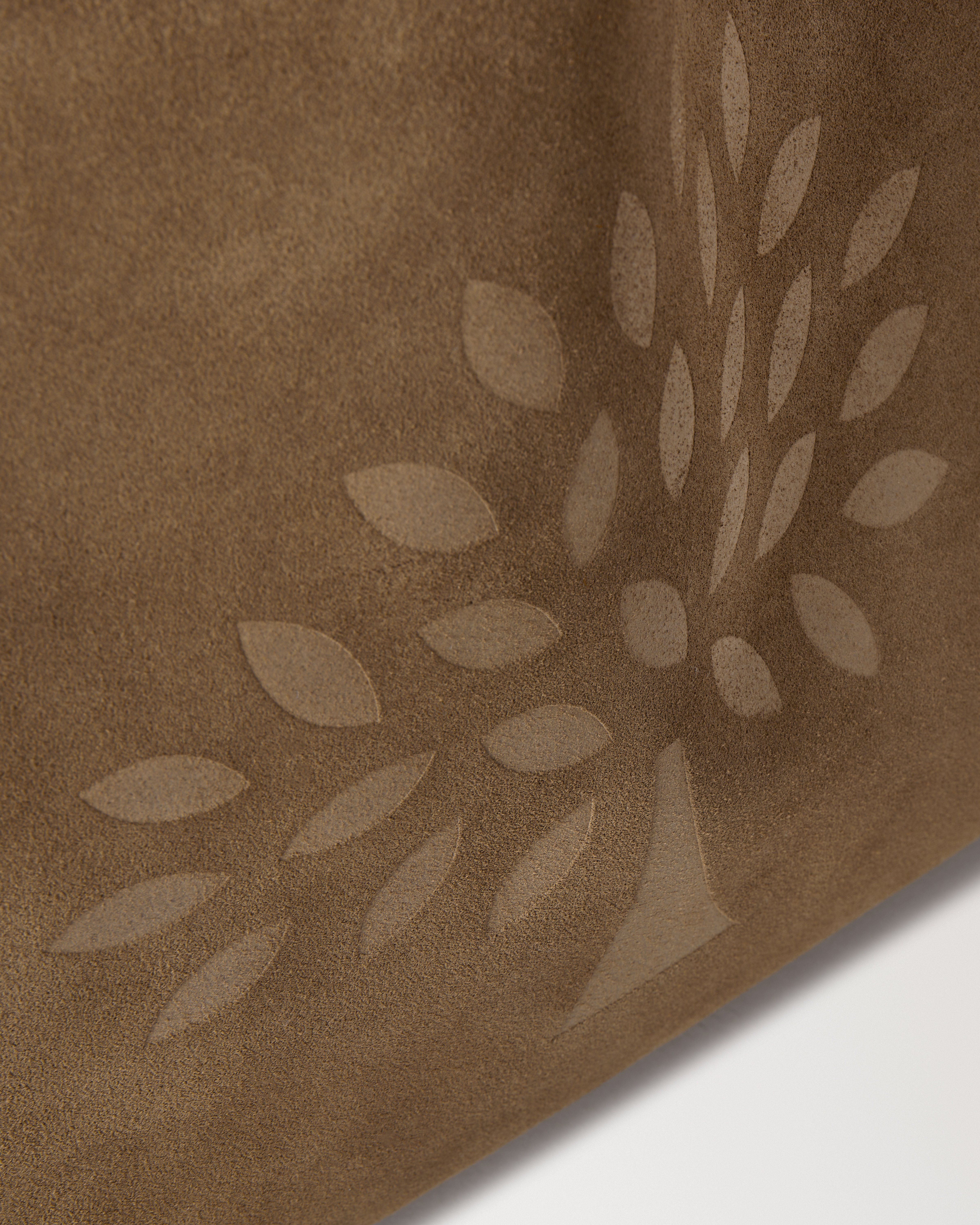 Oversized Suede Tree Tote