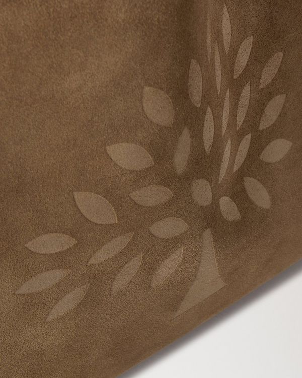 Oversized Suede Tree Tote