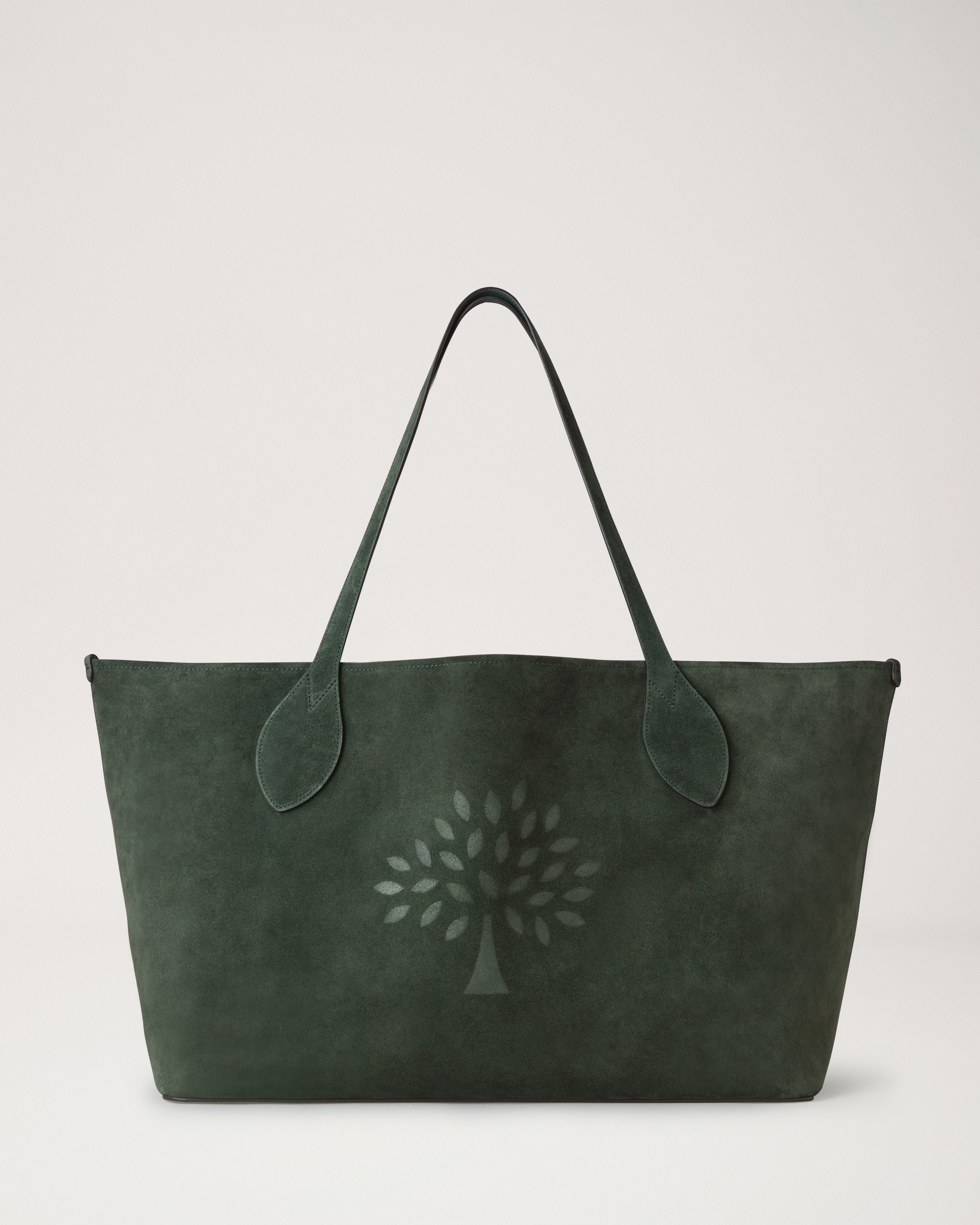 Oversized Suede Tree Tote