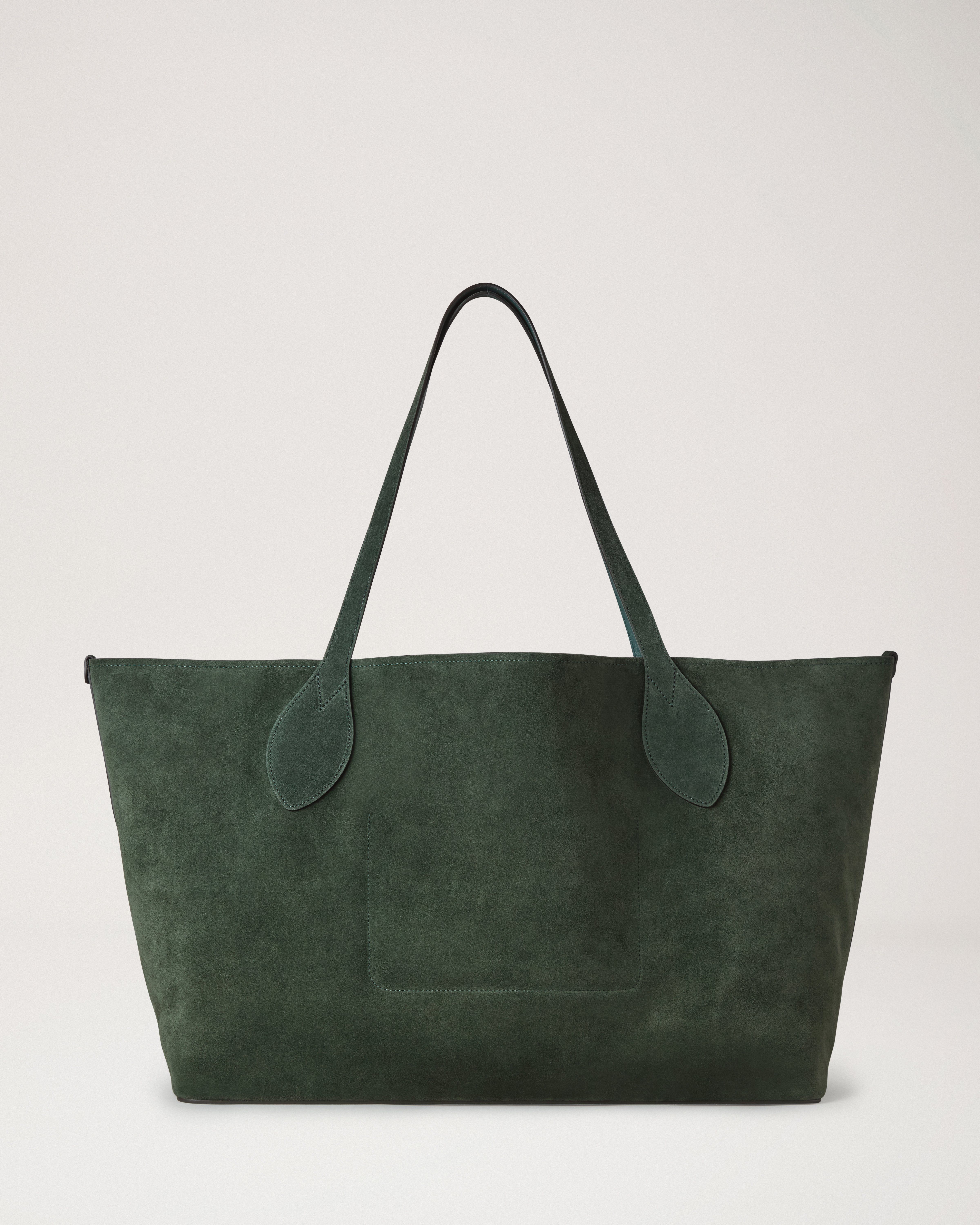 Oversized Suede Tree Tote