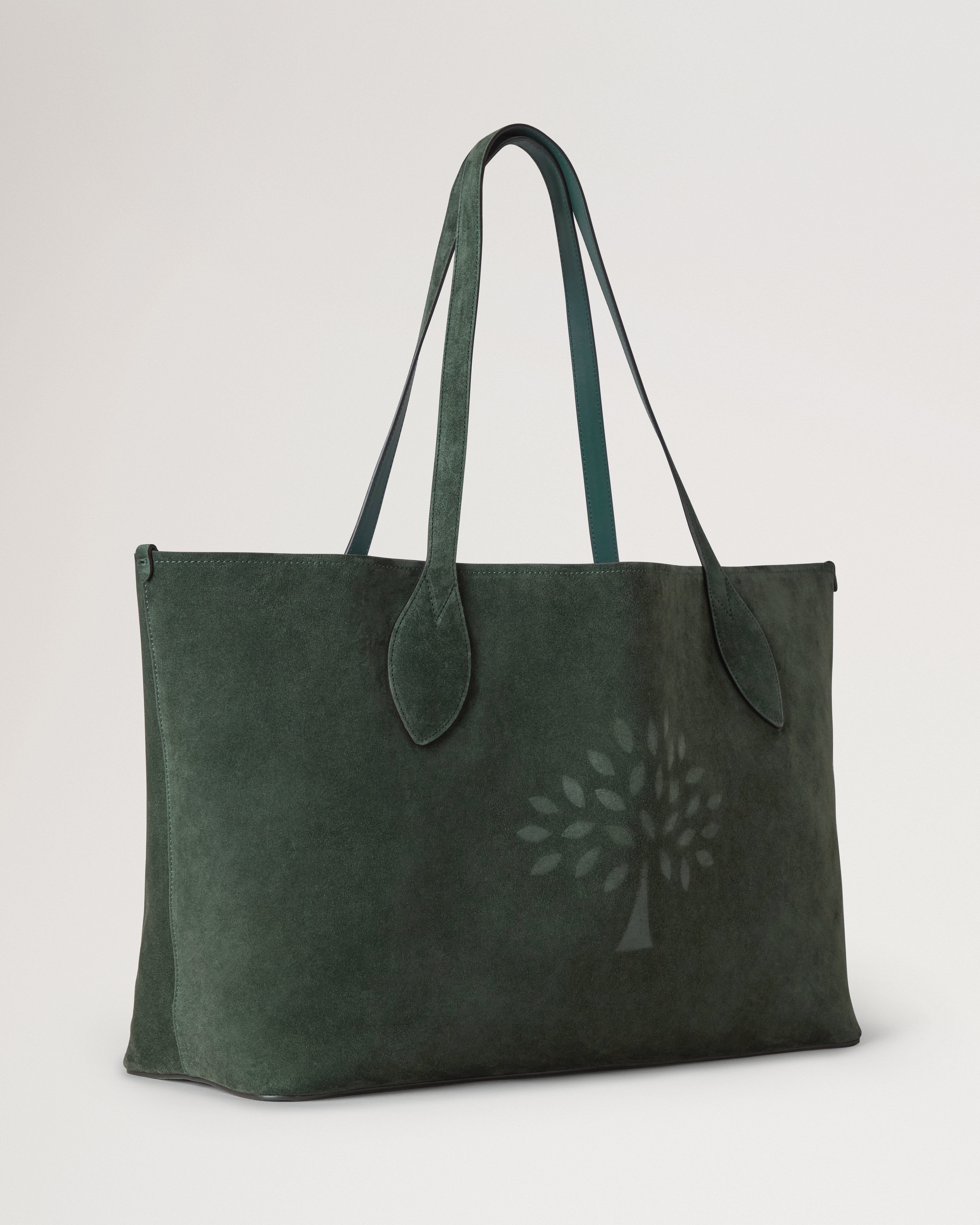 Oversized Suede Tree Tote