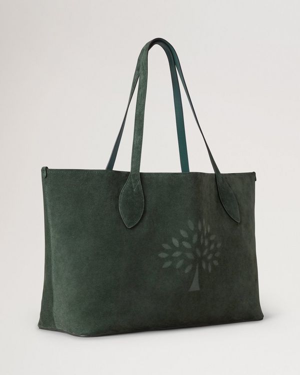 Oversized Suede Tree Tote