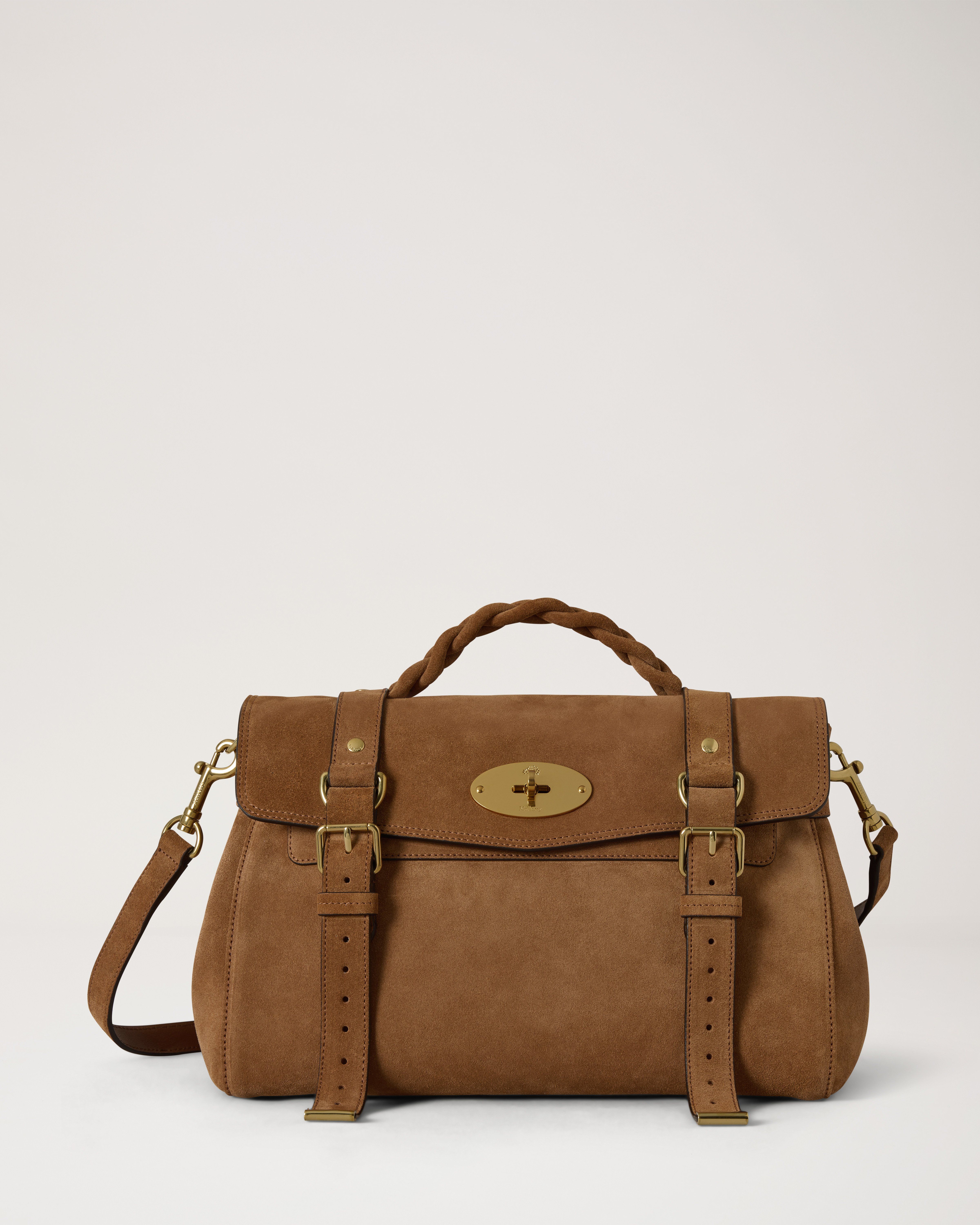バッグ Mulberry Alexa Brown Leather 2Way bag Mulberry | Alexa | Vintage Oak Suede | Family