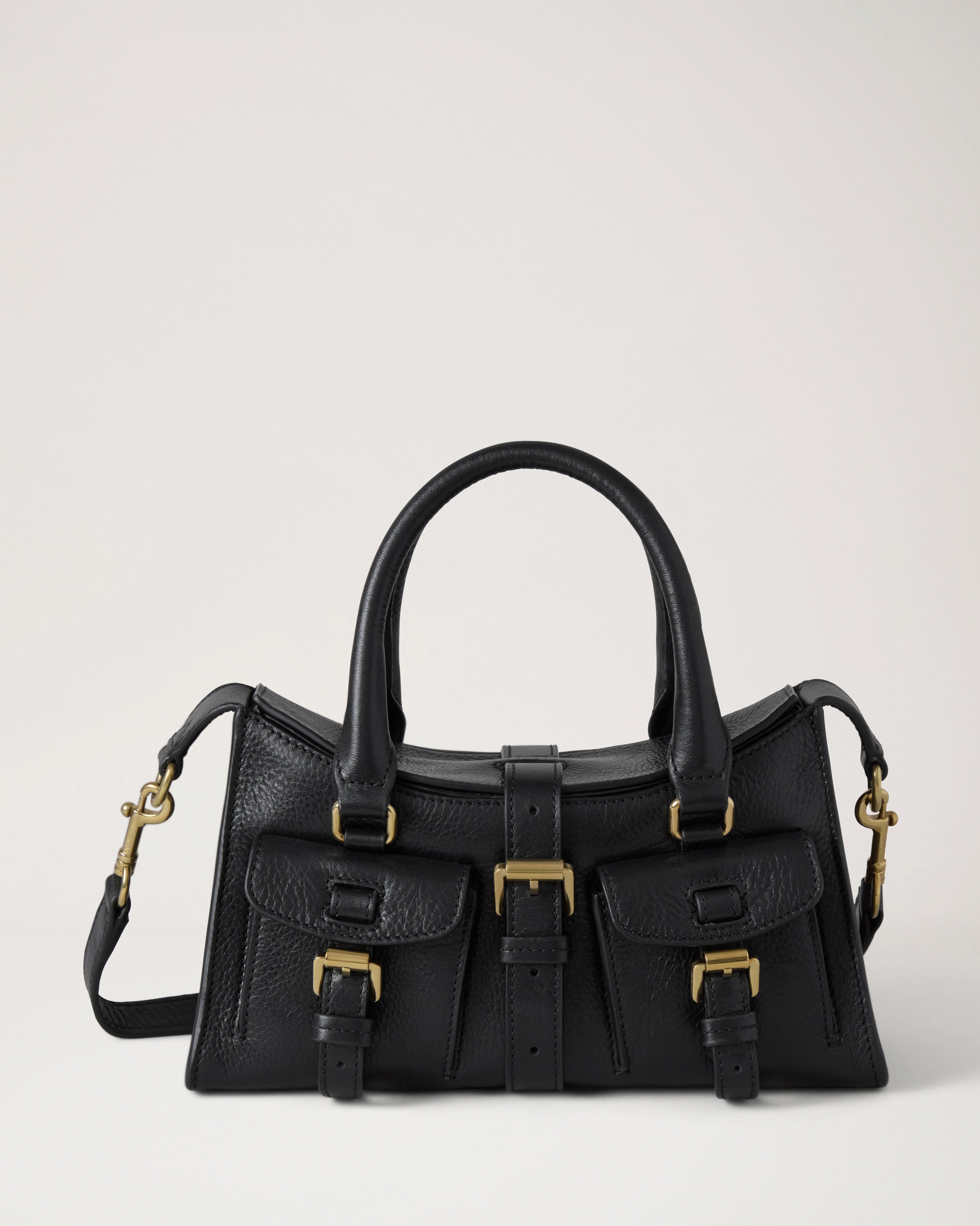 Mulberry | Mini Roxanne | Black High Shine Leather | Roxanne