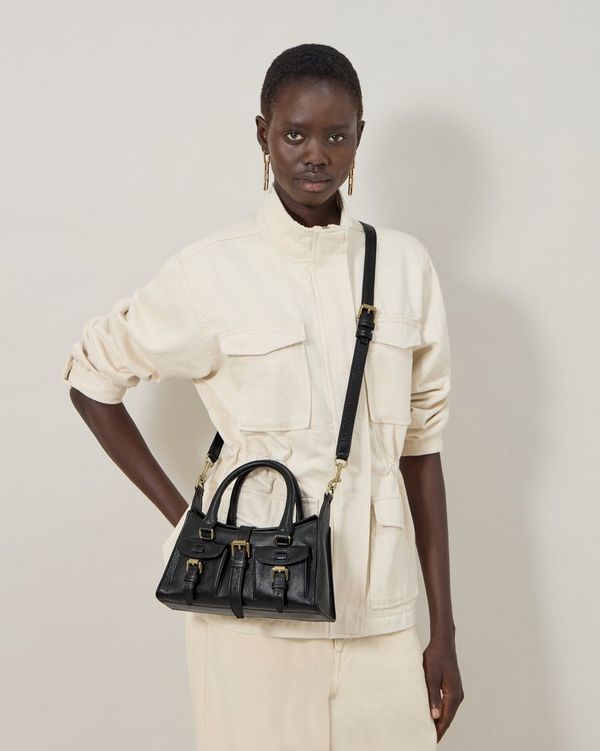 Mulberry | Mini Roxanne | Black High Shine Leather | Roxanne