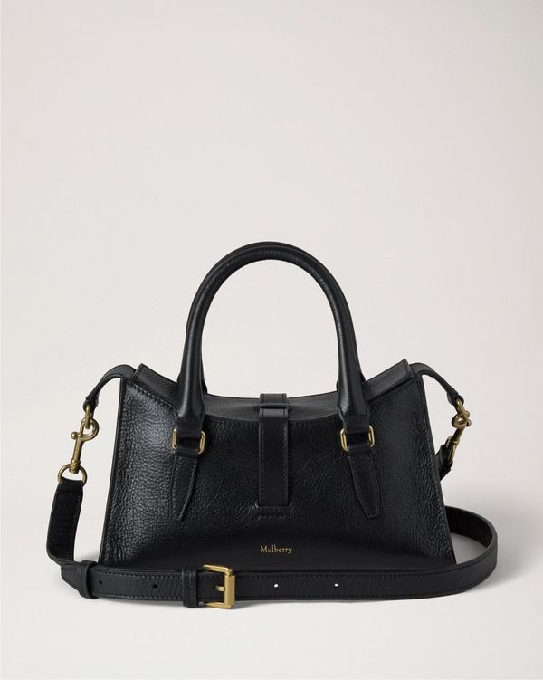 Mulberry | ミニ ロクサンヌ | ブラック ハイシャインレザー | Roxanne