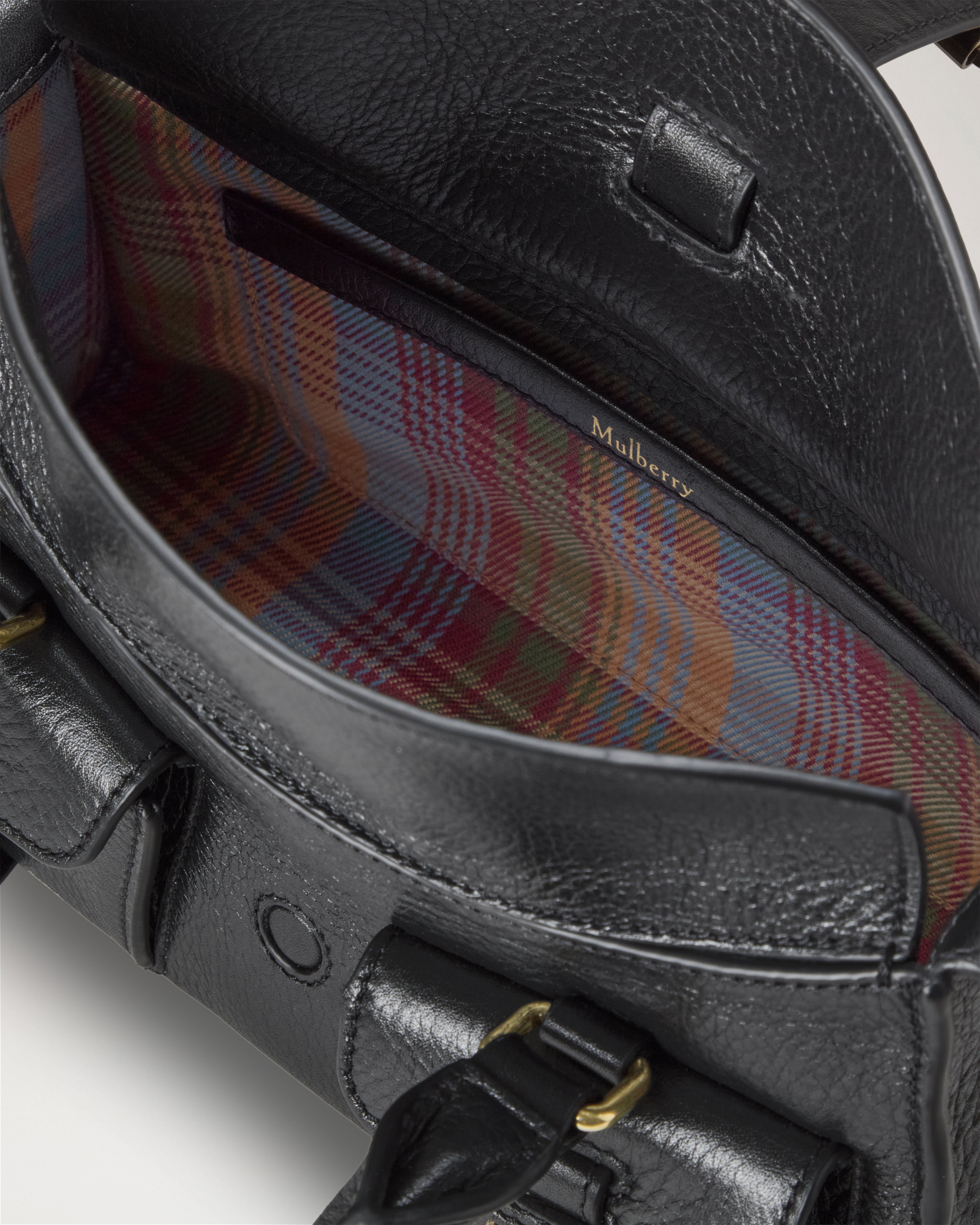 Mulberry | ミニ ロクサンヌ | ブラック ハイシャインレザー | Roxanne