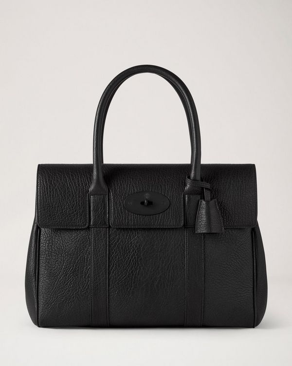 Mulberry | ベイズウォーター | ブラック ナチュラルグレインレザー