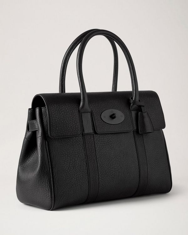 Mulberry Bayswater ファミリー Mulberry | Bayswater | Black Natural Grain | Women