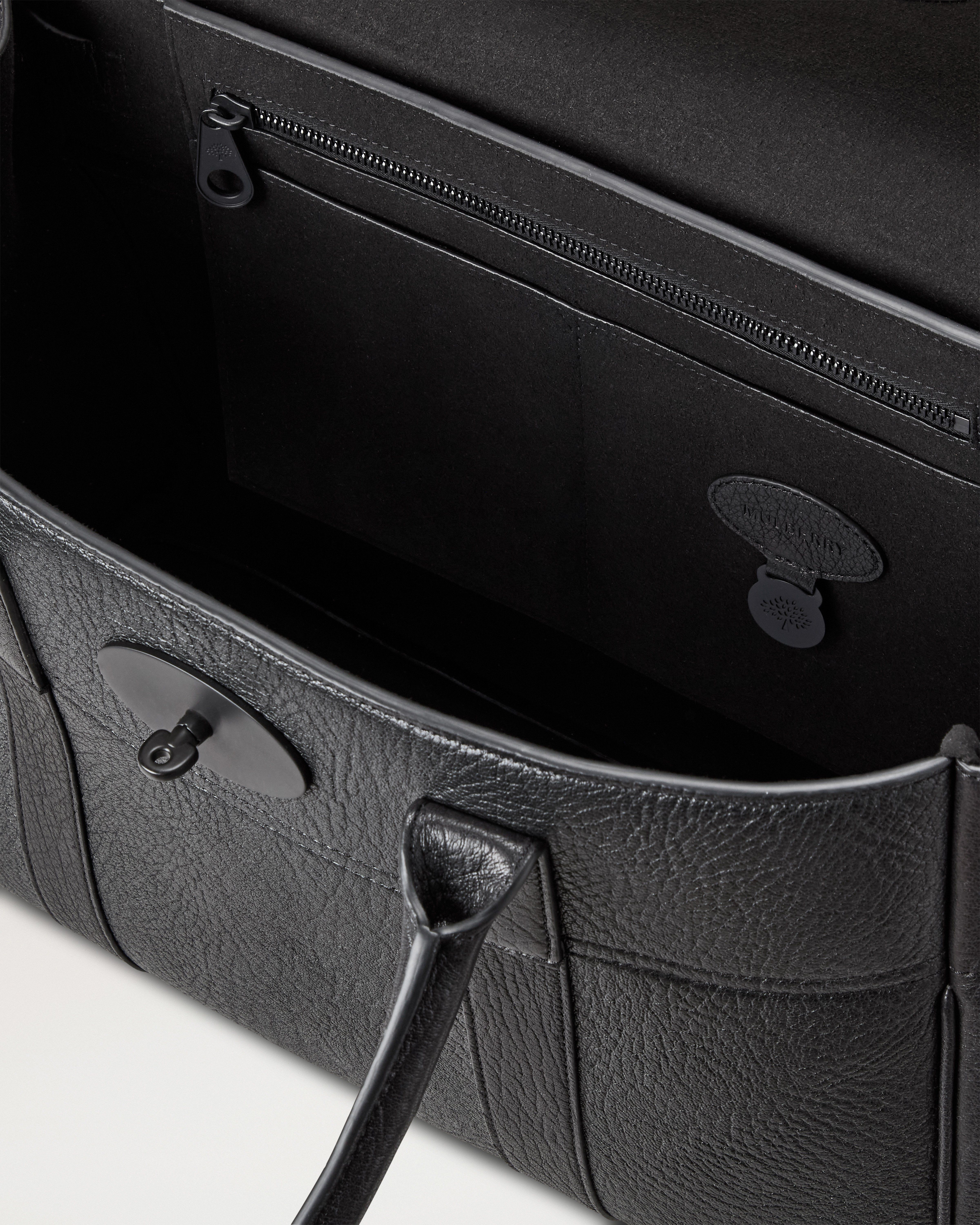 Mulberry | ベイズウォーター | ブラック ナチュラルグレインレザー