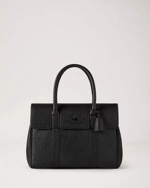 Mulberry | Small Zipped Bayswater | Black Small Classic Grain