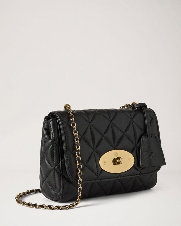 Mulberry | Lily | Black Quilted Nappa | Women