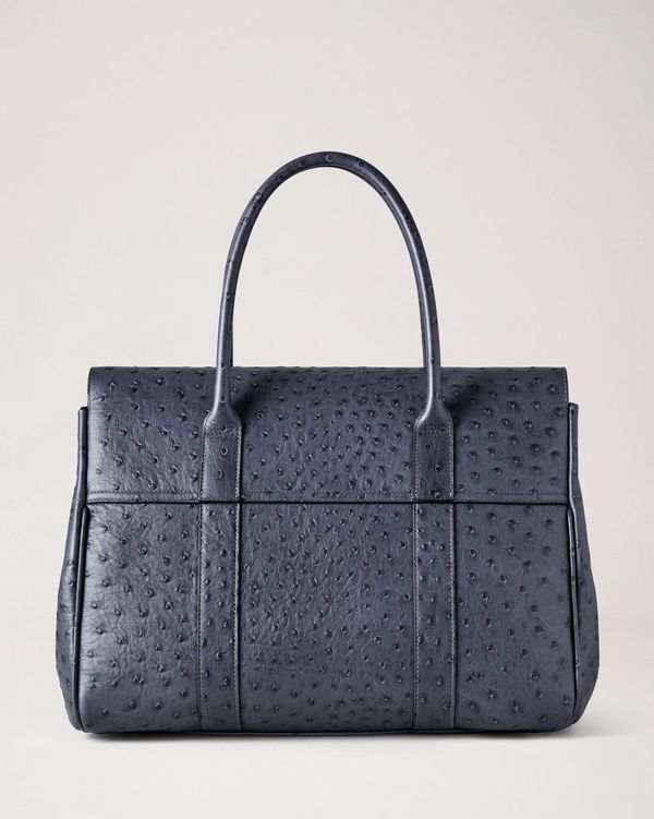 Mulberry | Bayswater | Stormy Blue Ostrich | Women