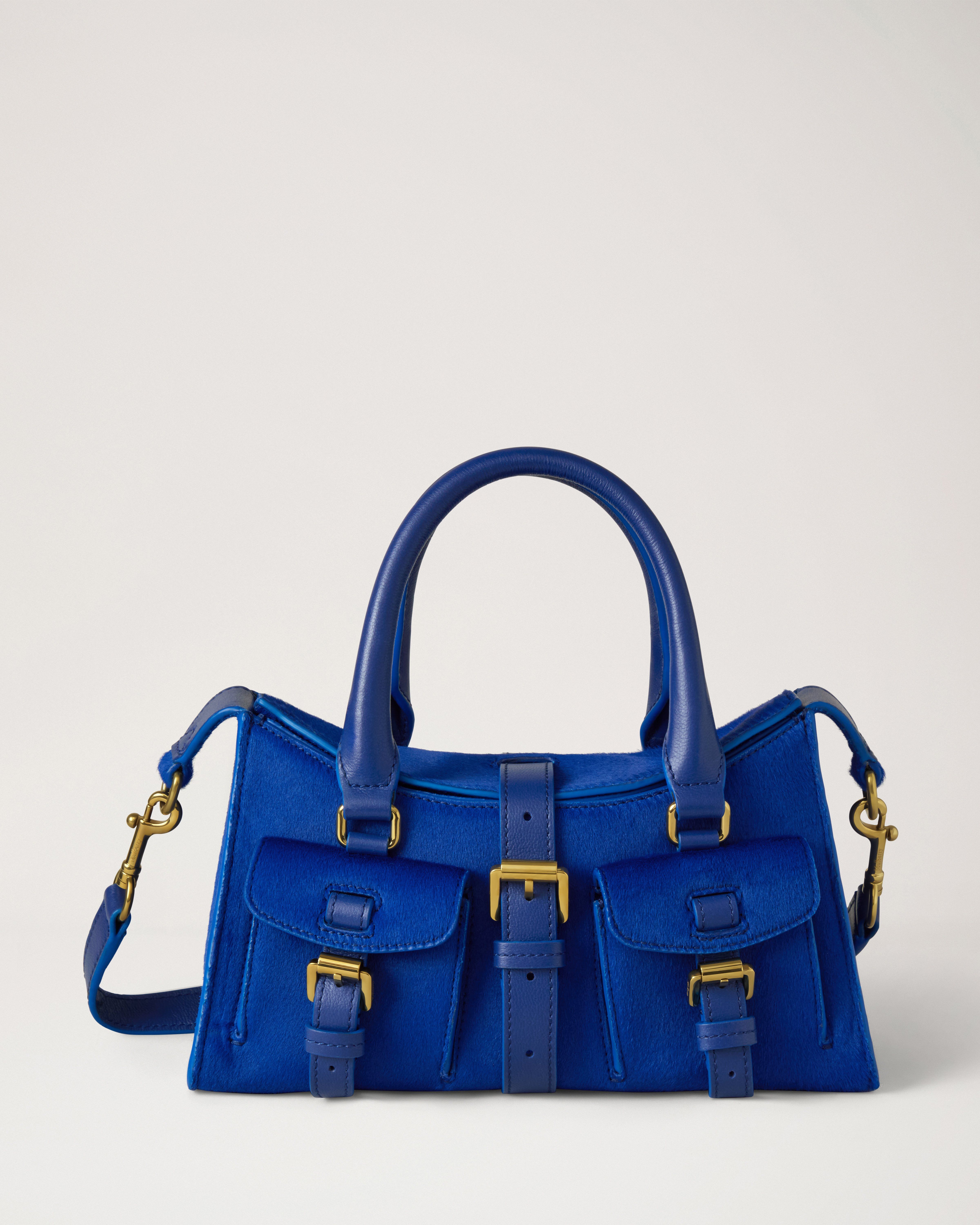 Mulberry | Mini Roxanne | Pigment Blue Hair Calf | Mini & Micro Bags
