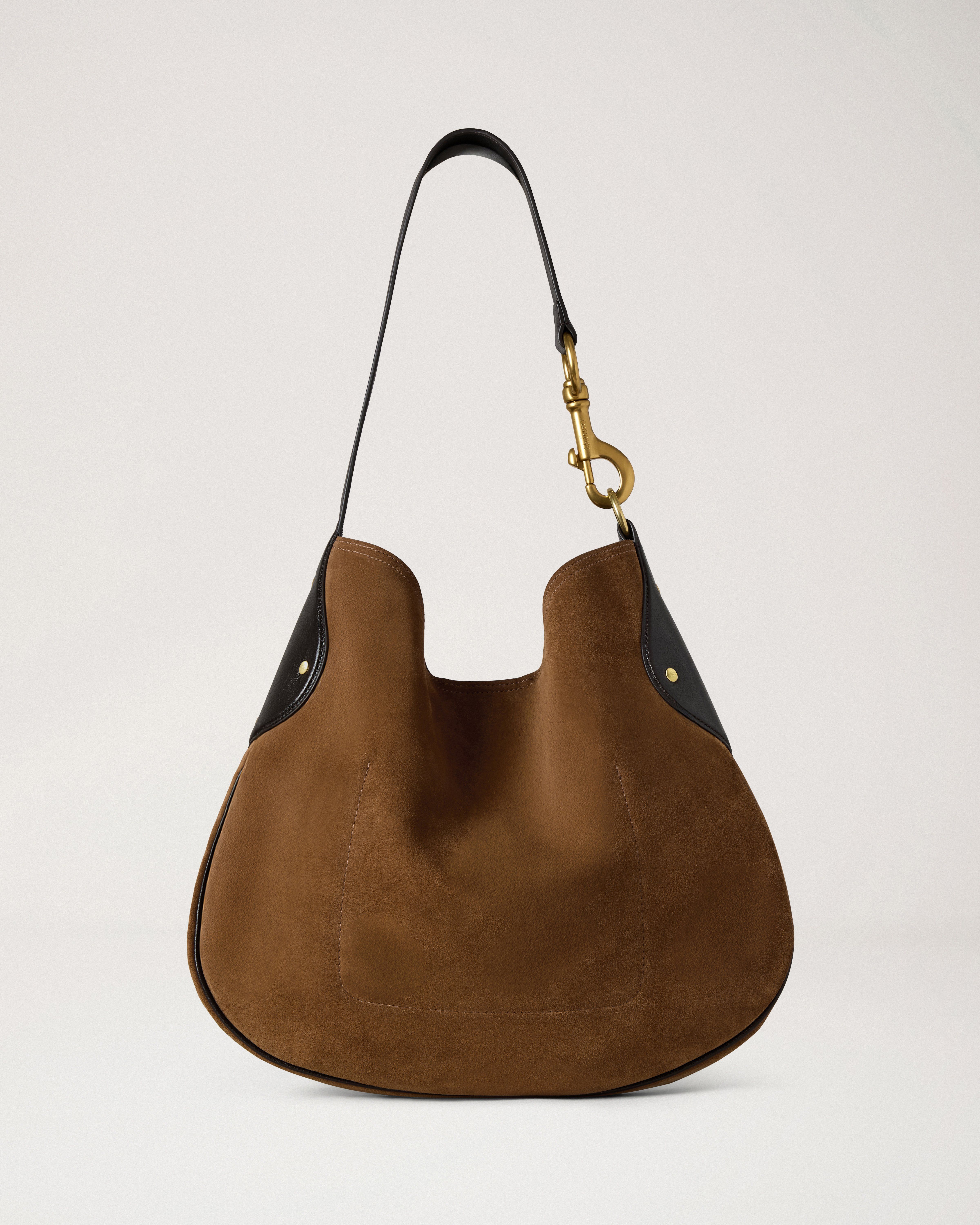 Mulberry | Hackney Shoulder Bag | Vintage Oak Suede | Women