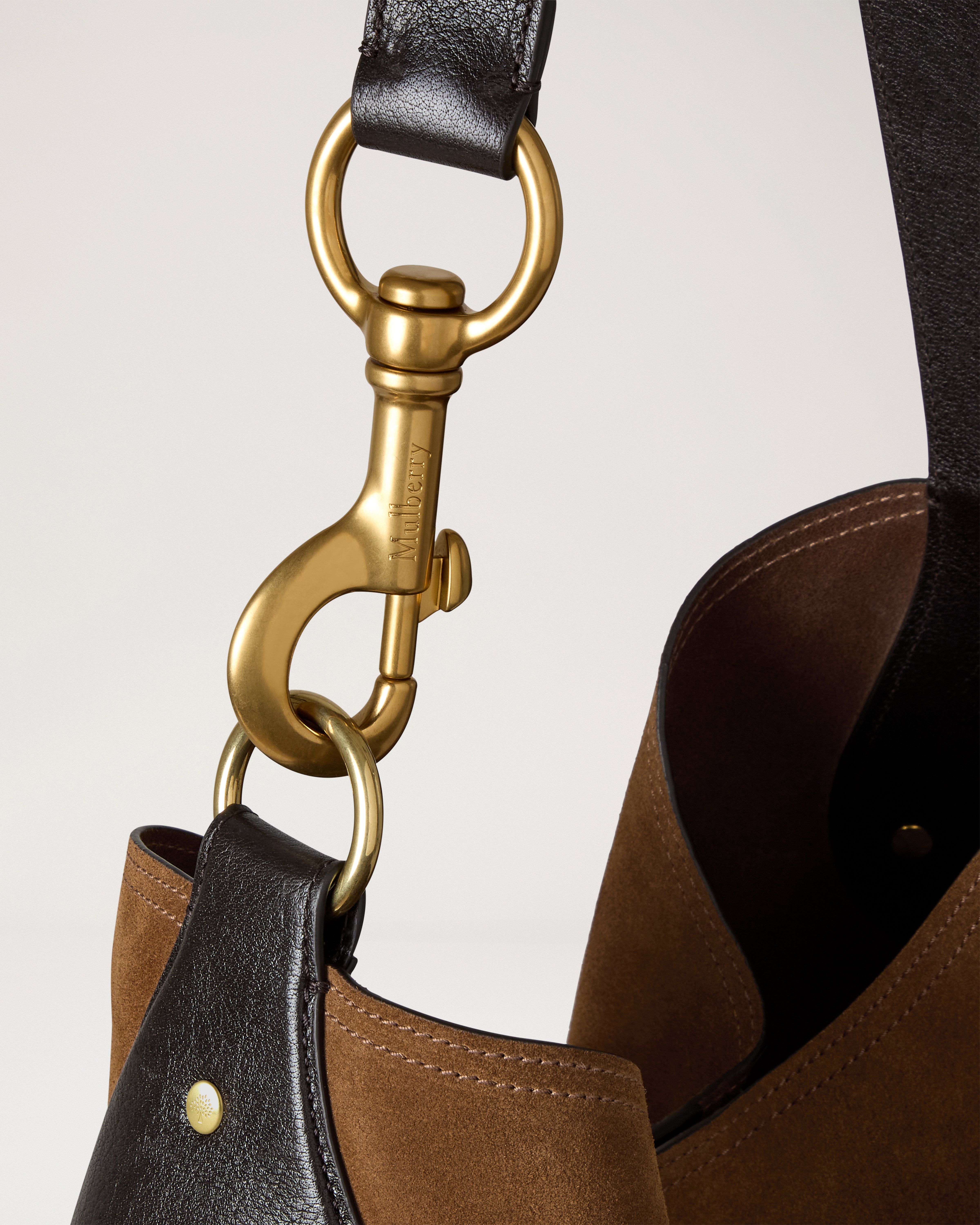 Mulberry | Hackney Shoulder Bag | Vintage Oak Suede | Women