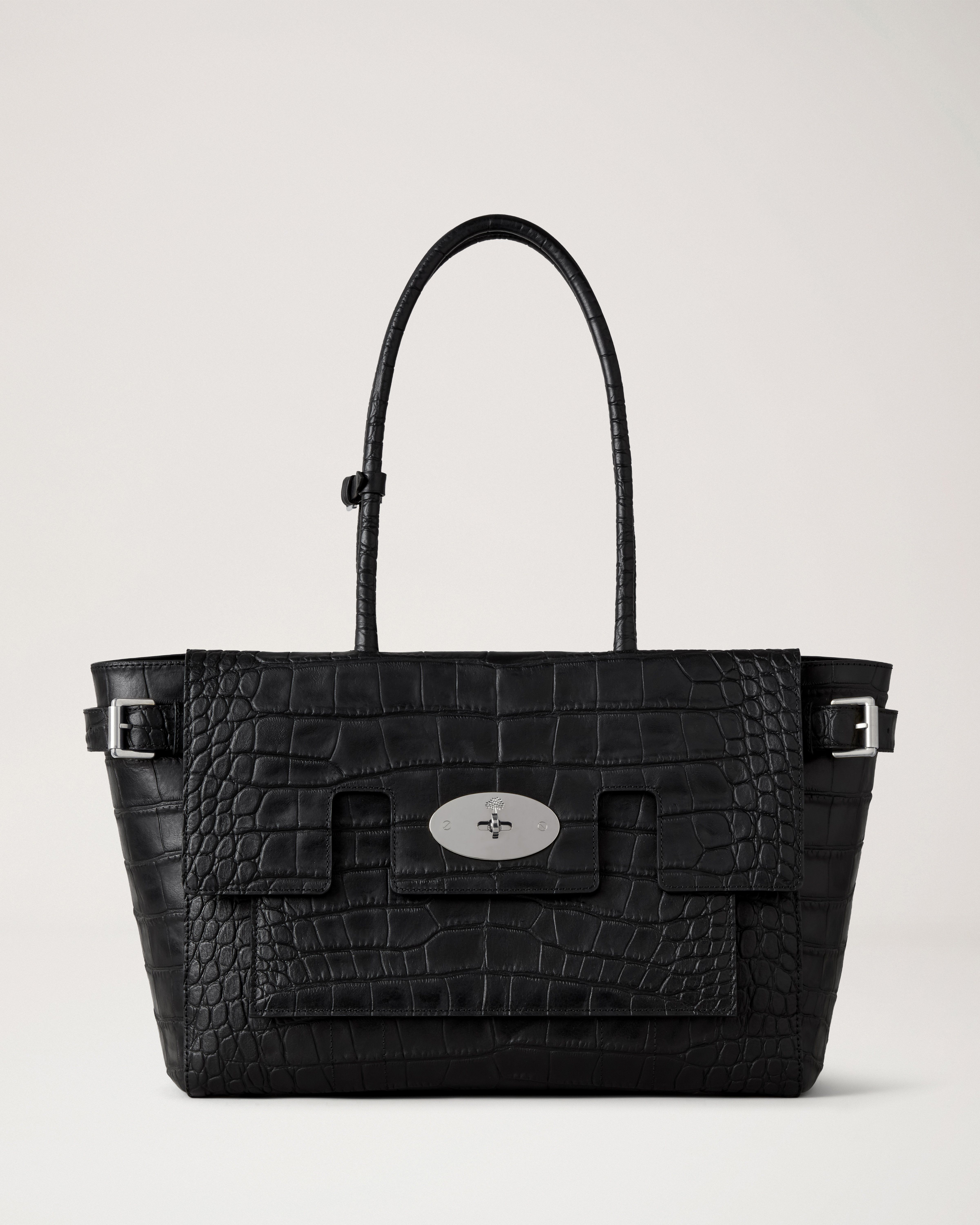 Mulberry | Buckle Bayswater | Black Croc NVT | Women