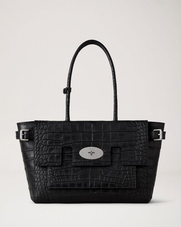 Mulberry | Buckle Bayswater | Black Croc NVT | Women