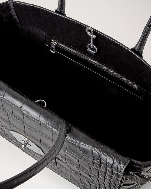 Mulberry | Buckle Bayswater | Black Croc NVT | Women