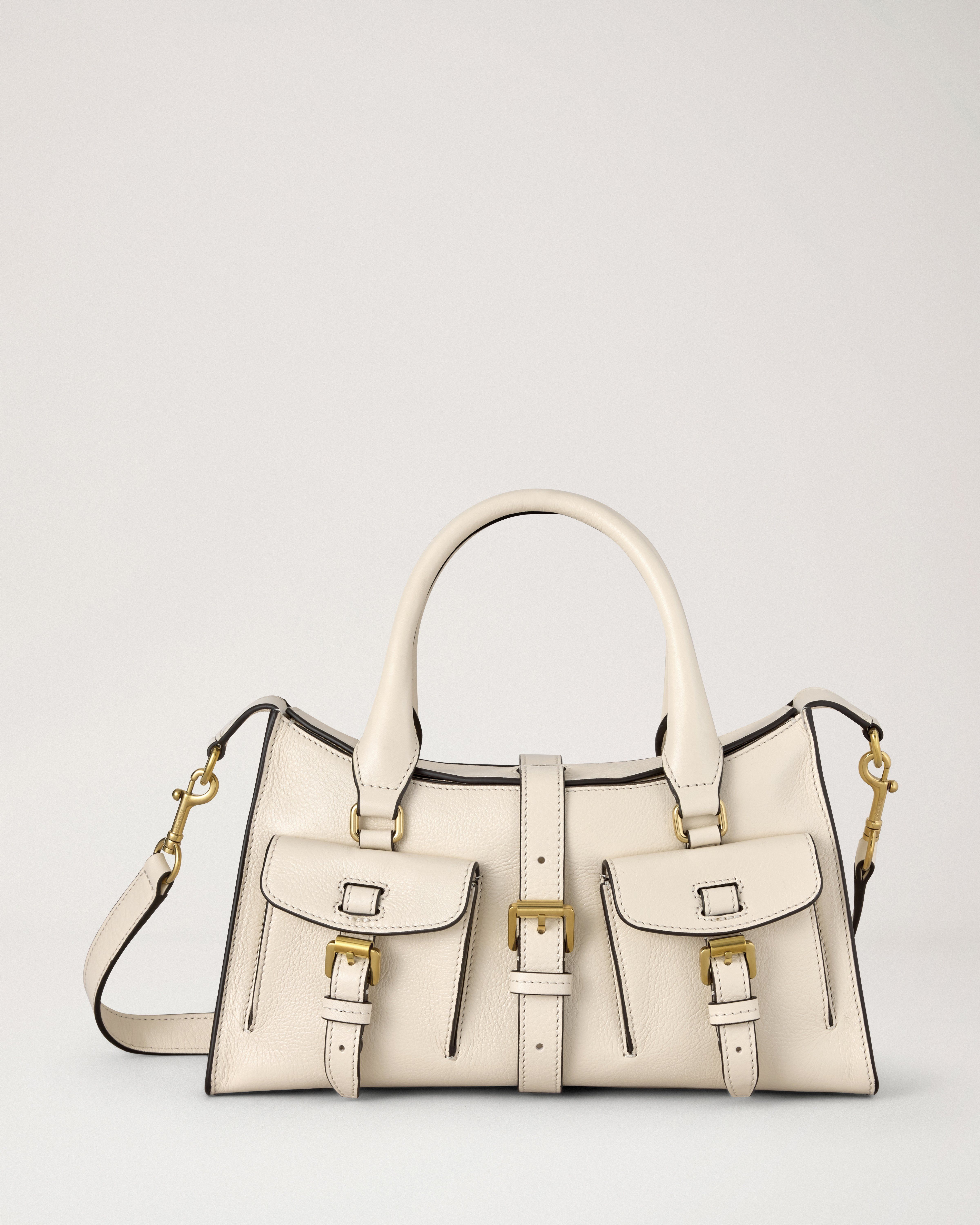 Mulberry | Small Roxanne | Eggshell High Shine Leather | Women